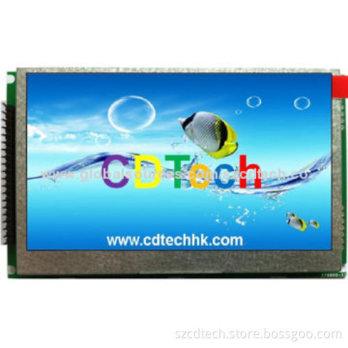 4.8-inch 480 x 272 Pixels TFT LCD Module with 8/16 Bits 8080/6800 MCU Parallel Interface